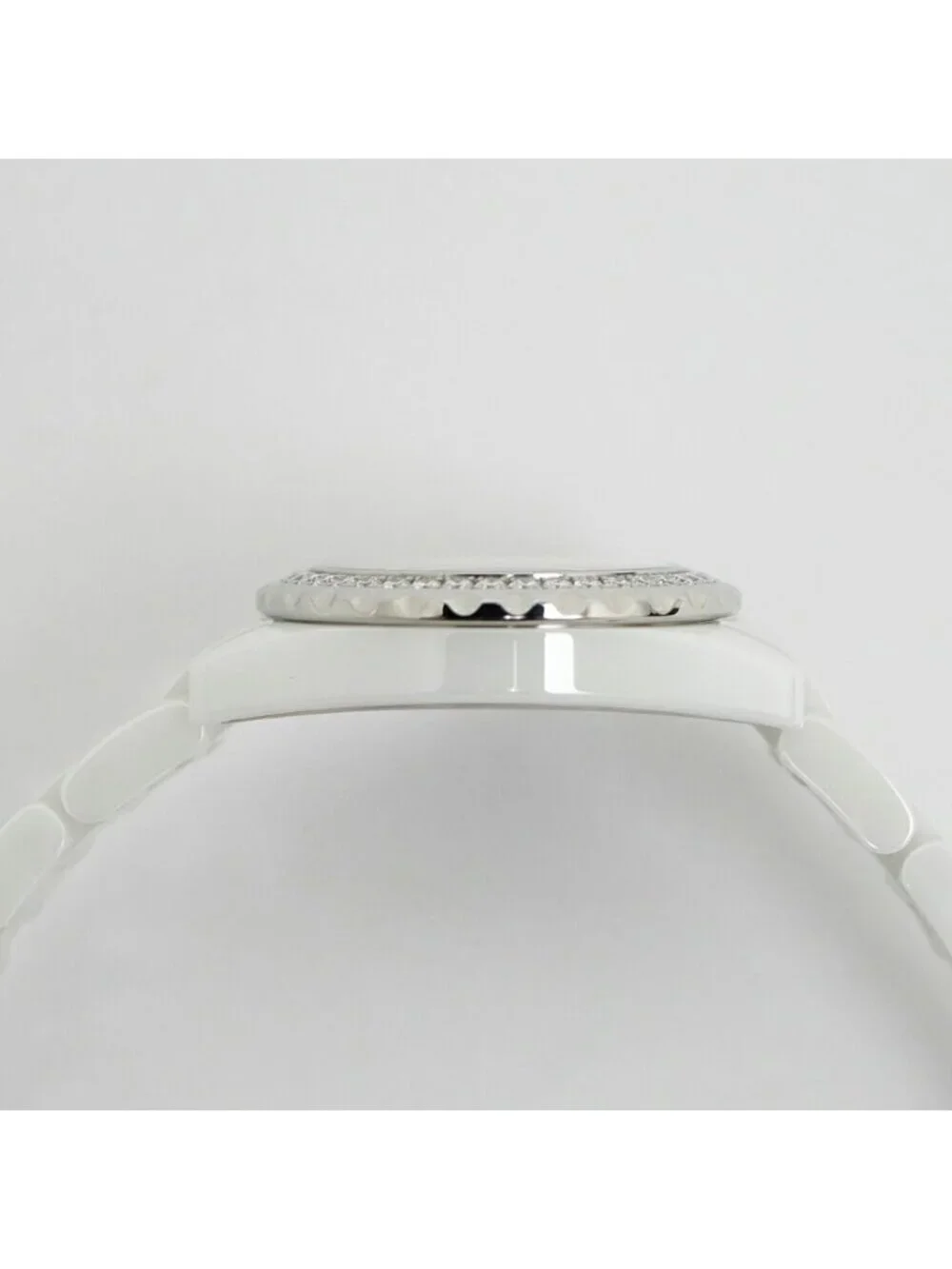 Chanel 29 White Diamond Bezel Ceramic Quartz Watch